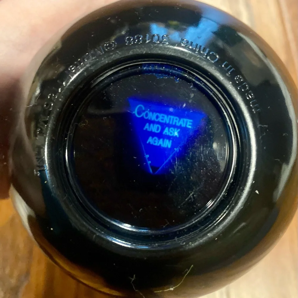Mattel‎ Black Fortune Ball with Blue Display
